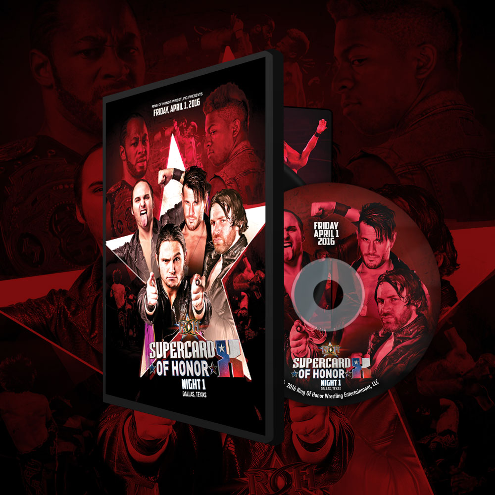 04/01/16 SUPERCARD OF HONOR X - NIGHT 1 - Dallas, Texas (DVD)