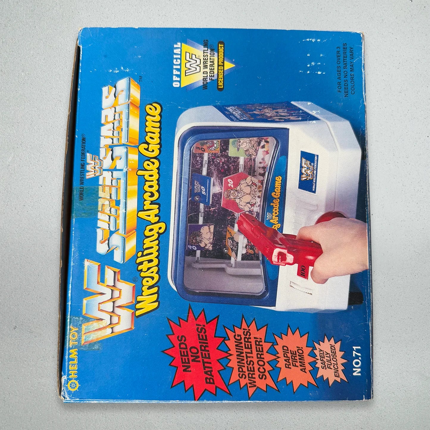WWF Superstars Wrestling Arcade Game by Helm Toy 1991 PWcatalog