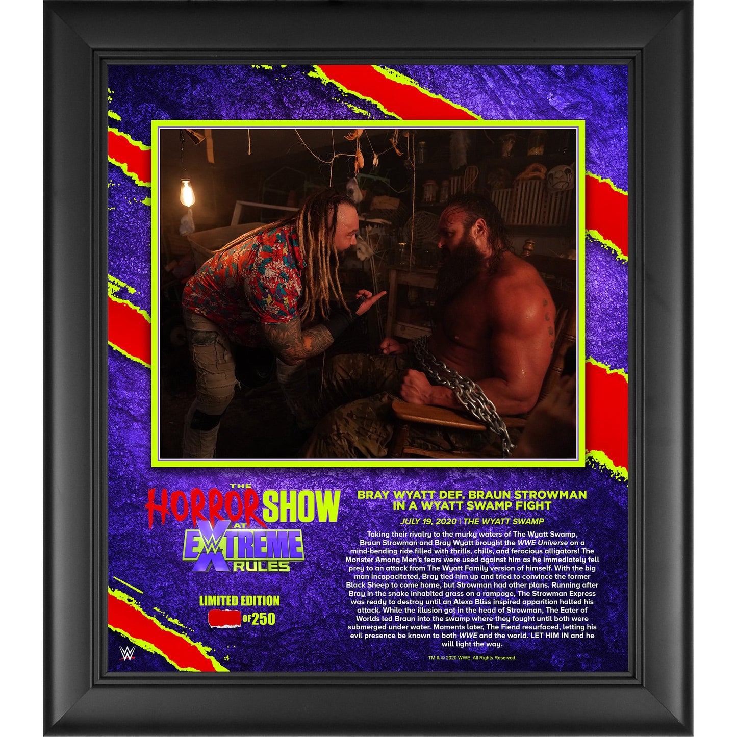 Bray Wyatt Framed 15" x 17" 2020 Extreme Rules Collage - Limited Edition of 250