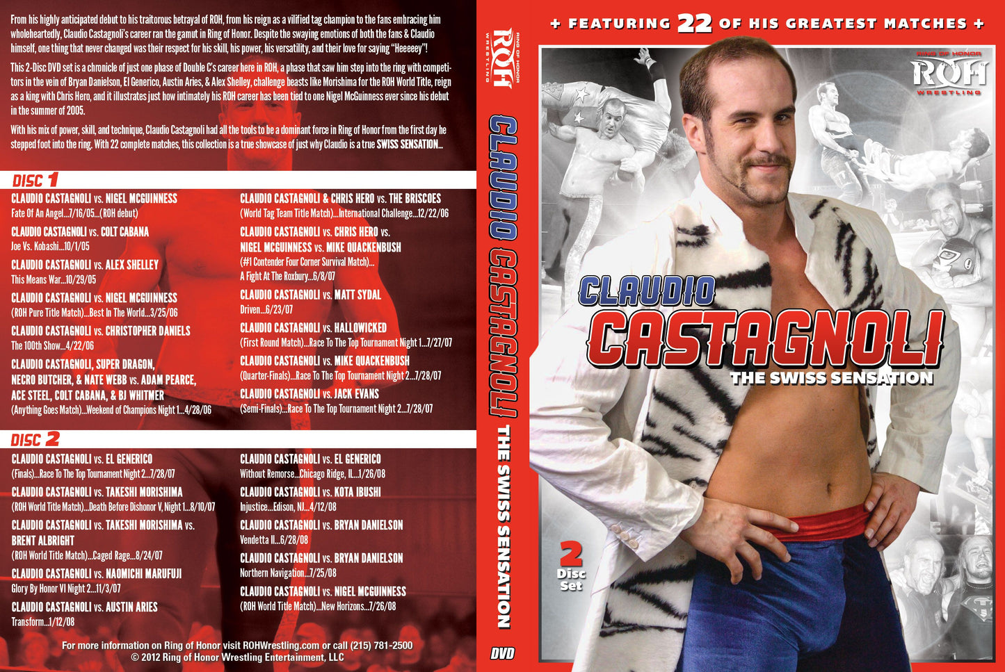 Claudio Castagnoli: The Swiss Sensation (2 Disc Set)
