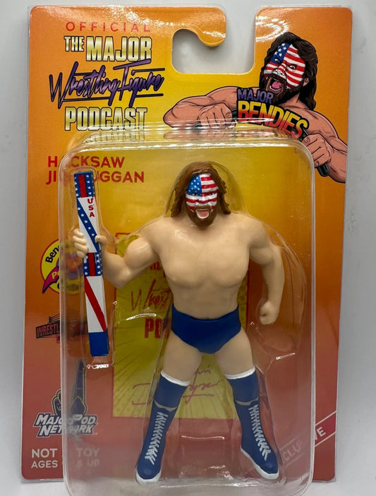 Major Wrestling Figure Podcast Major Bendies Hacksaw Jim Duggan (Exclusive) Action & Toy Figures PWcatalog