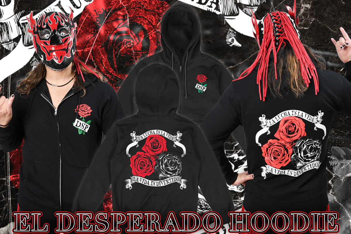 El Desperado - La Lucha es la Vida Zip-up Hoodie Hoodie PW Catalog