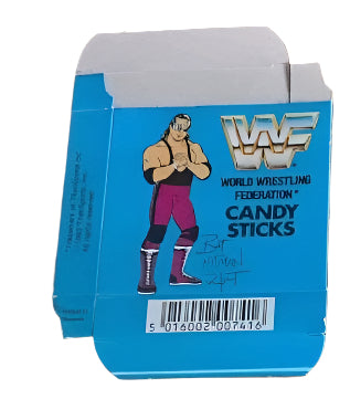 WWF Candy Sticks box from the United Kingdom Bret Hart PWcatalog