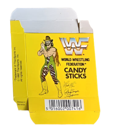 WWF Candy Sticks box from the United Kingdom Randy Savage PWcatalog