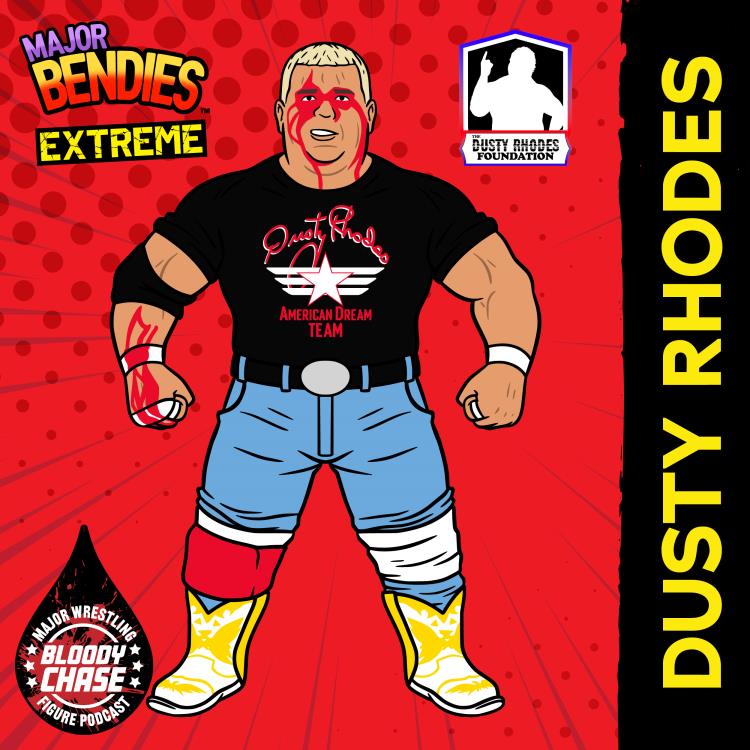 Major Wrestling Figure Podcast Major Bendies Extreme Series 2 Dusty Rhodes (Bloody Chase) Action & Toy Figures PWcatalog