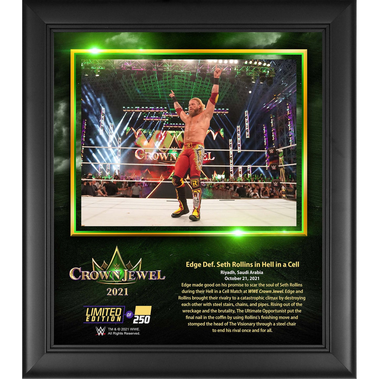 Edge Framed 15" x 17" 2021 Crown Jewel Collage - Limited Edition of 250