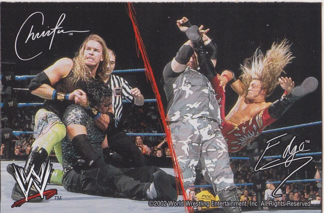 Edge & Christian WWF Ice Cream Cut-out 2002 Good Humor PW Catalog