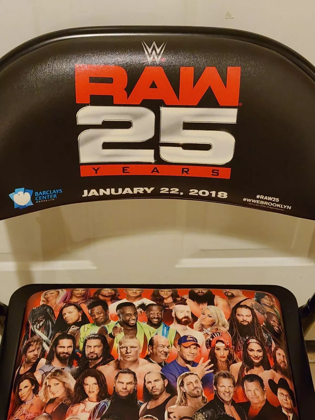 WWE Raw 25 Years January 22, 2018 Ringside Chair - image 3