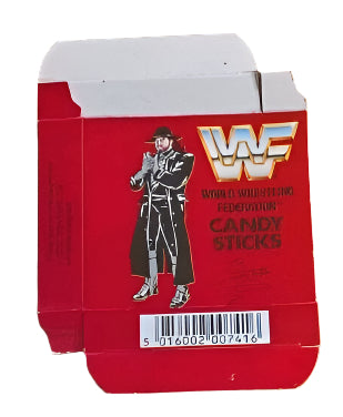 WWF Candy Sticks box from the United Kingdom Undertaker PWcatalog