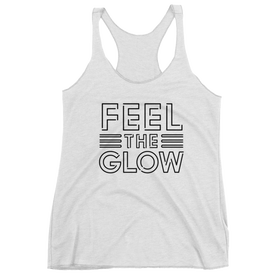 Naomi "Feel The Glow" Logo Women's Racerback Tank Top