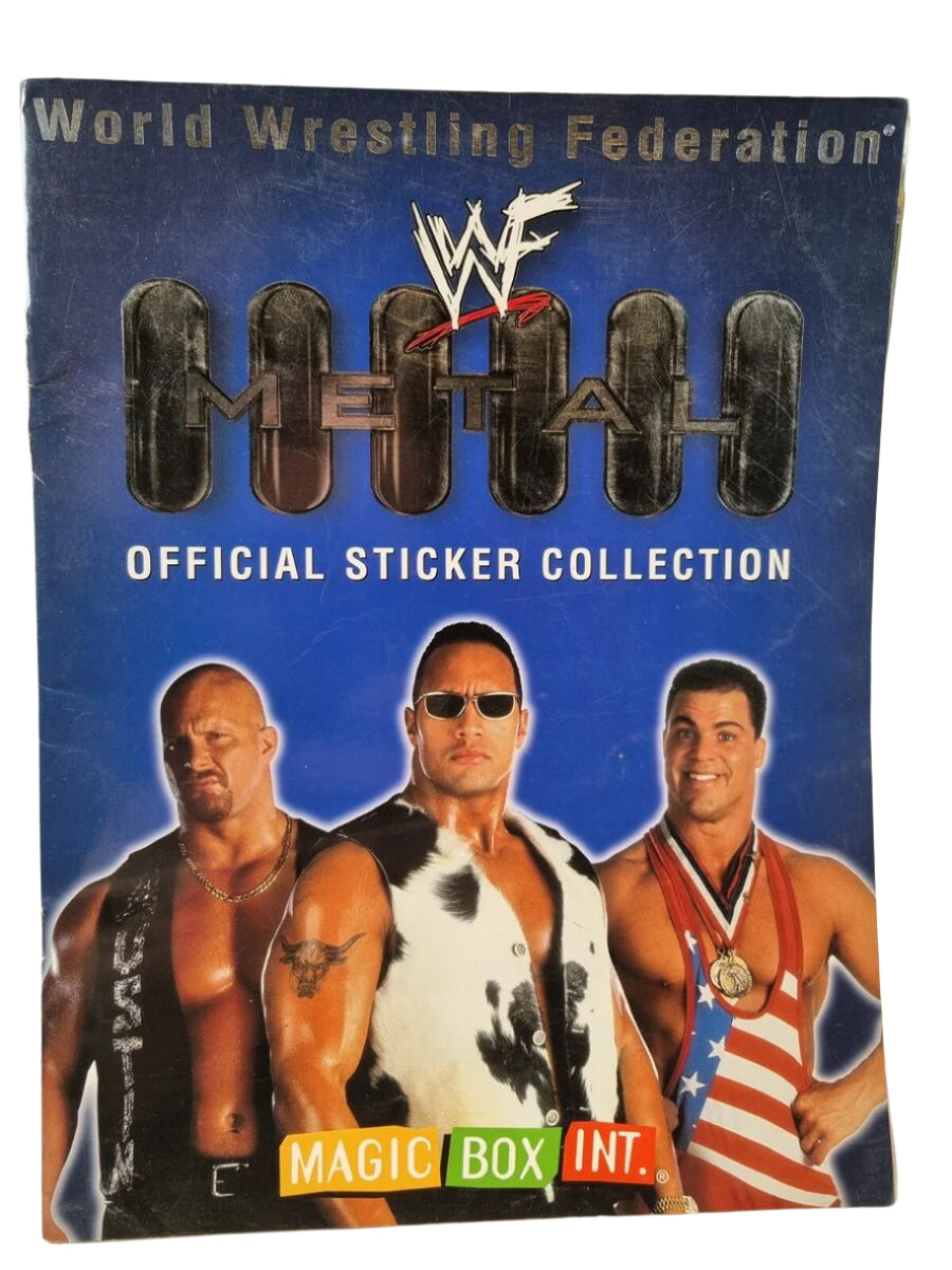 WWF Metal Stickers Album 2001 Stickers Album PW Catalog