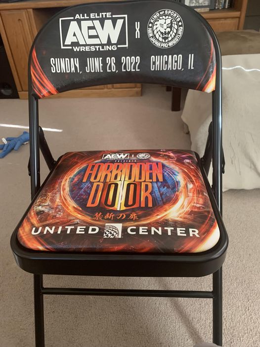 AEW NJPW Forbidden Door 2022 PPV event chair Chairs PWcatalog