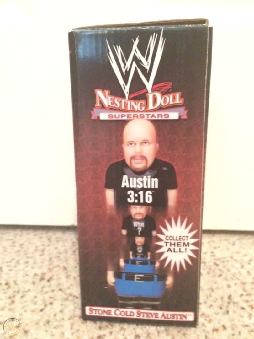 WWE Shopzone Nesting Dolls 2004 Steve Austin PWcatalog