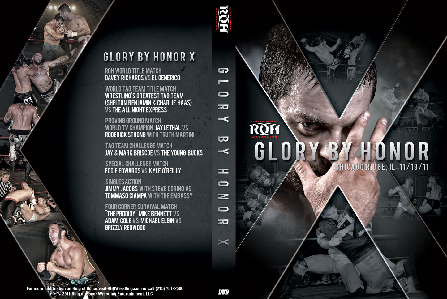 Glory By Honor X- Chicago Ridge, IL 11/19/11(DVD)