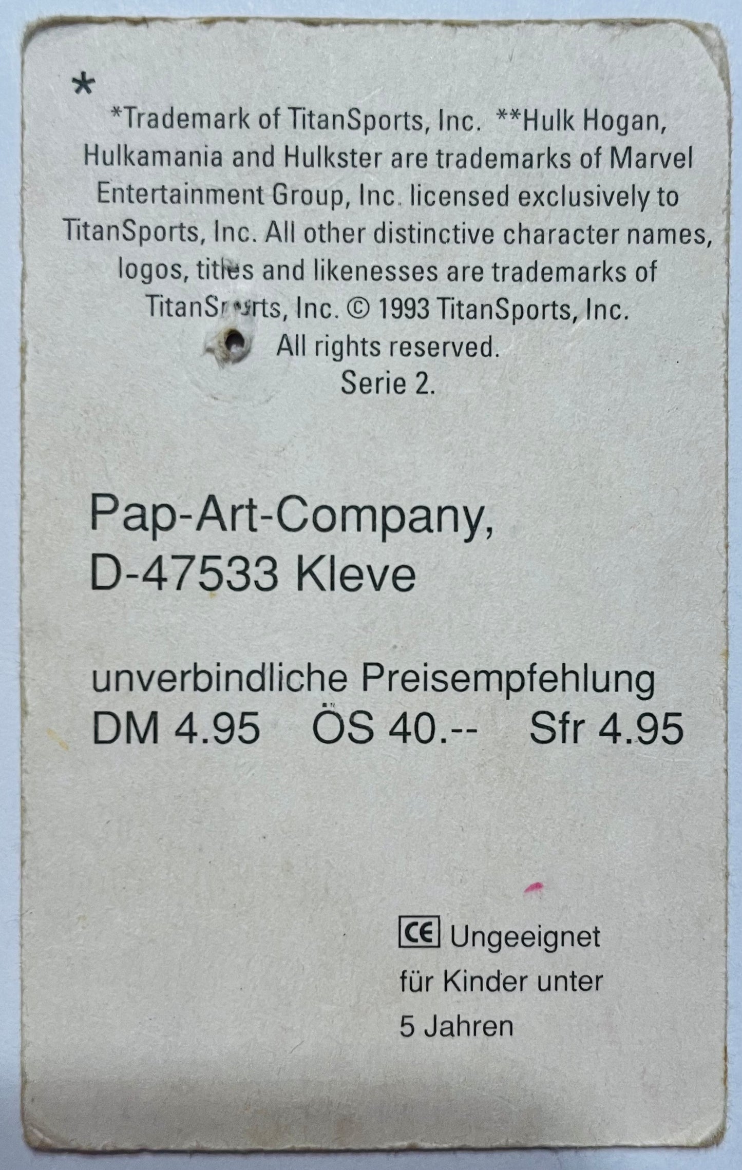 Undertaker Pin series 2 from Germany 1993 Brooches & Lapel Pins PWcatalog