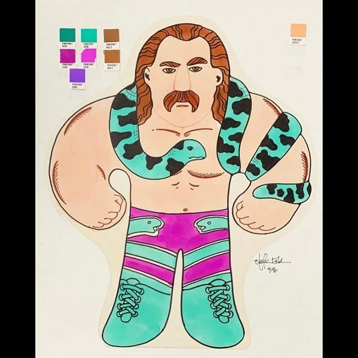 WWF Tonka Wrestling Buddies Jake "The Snake" Roberts 1991 Action & Toy Figures PWcatalog