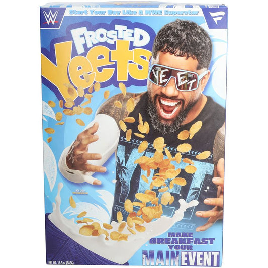 Jey Uso WWE Frosted Yeets Cereal Box PWcatalog