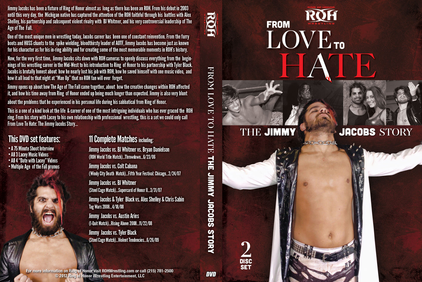 From Love To Hate: The Jimmy Jacobs Story (2 Disc Set)
