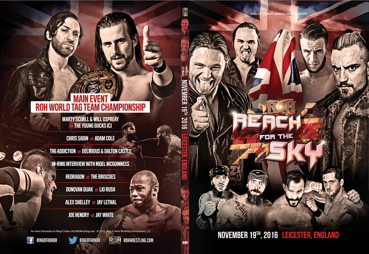 11/19/16 REACH FOR THE SKY TOUR - LEICESTER, UK (DVD)