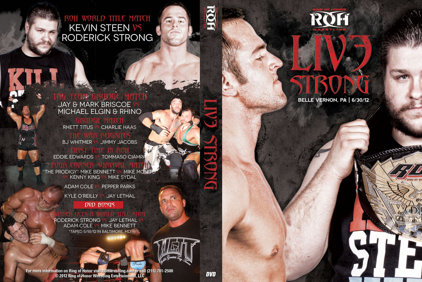LivE Strong- Belle Vernon, PA 6/30/12 (DVD)