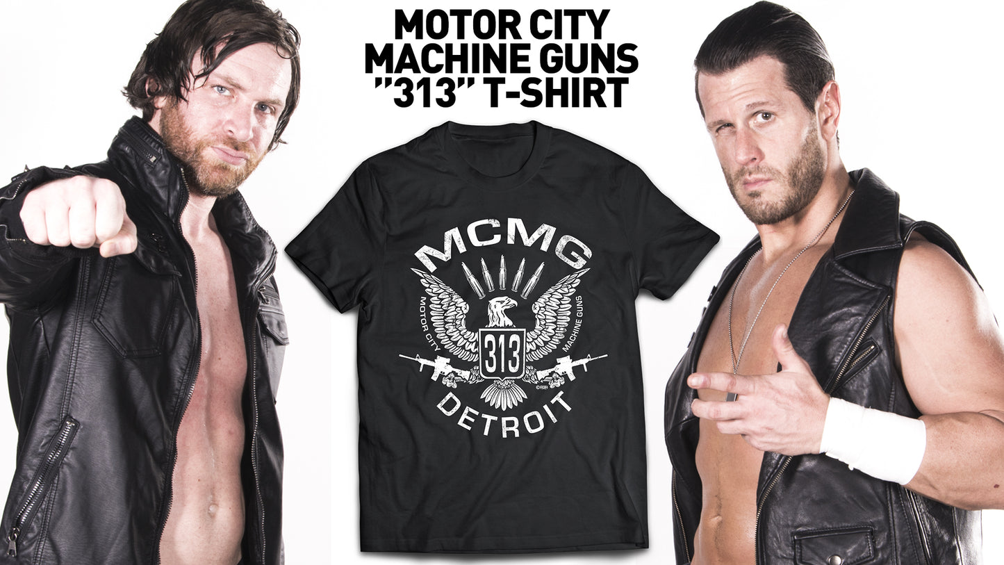 MOTOR CITY MACHINE GUNS MCMG T-SHIRT