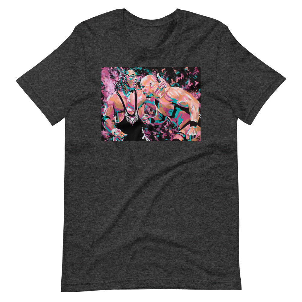 Bret Hart vs Stone Cold Rob Schamberger T-Shirt