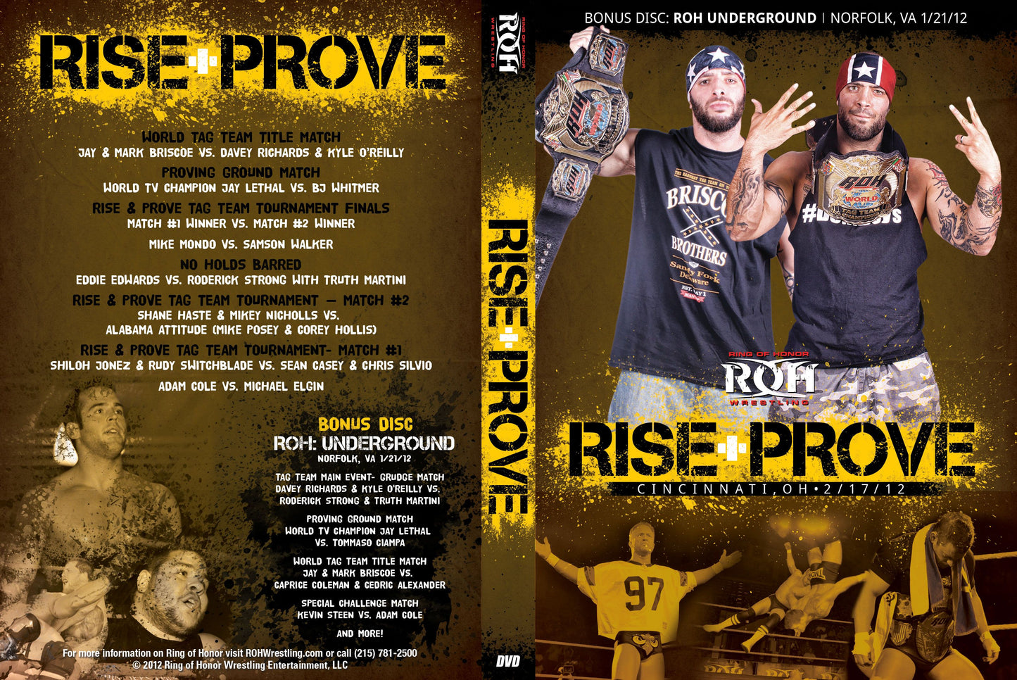Rise & Prove- Cincinnati, OH 2/17/12 (2 Disc Set)