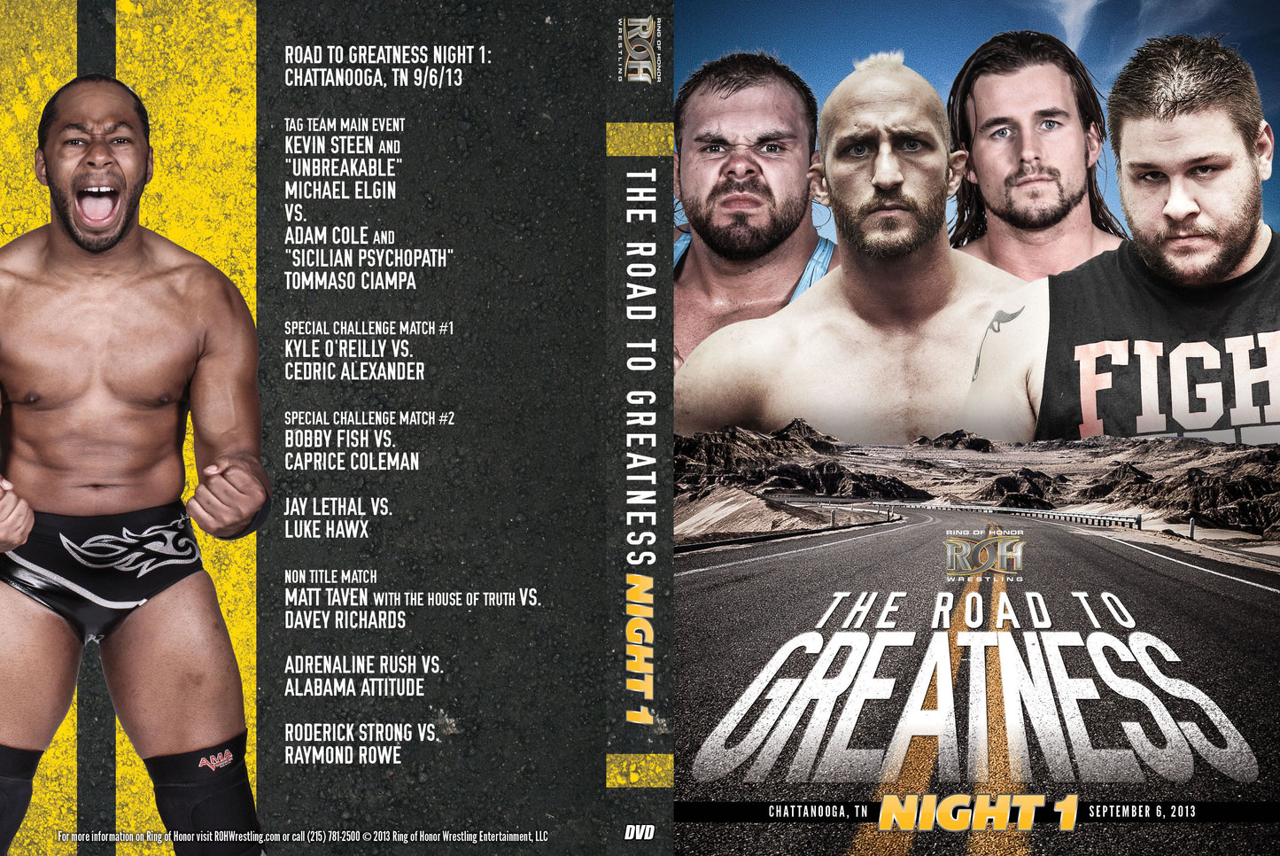 The Road To Greatness Night 1- Chattanooga, TN 9/6/13 (DVD)