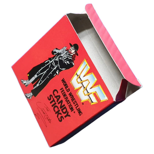 WWF Candy Sticks box from the United Kingdom Undertaker PWcatalog