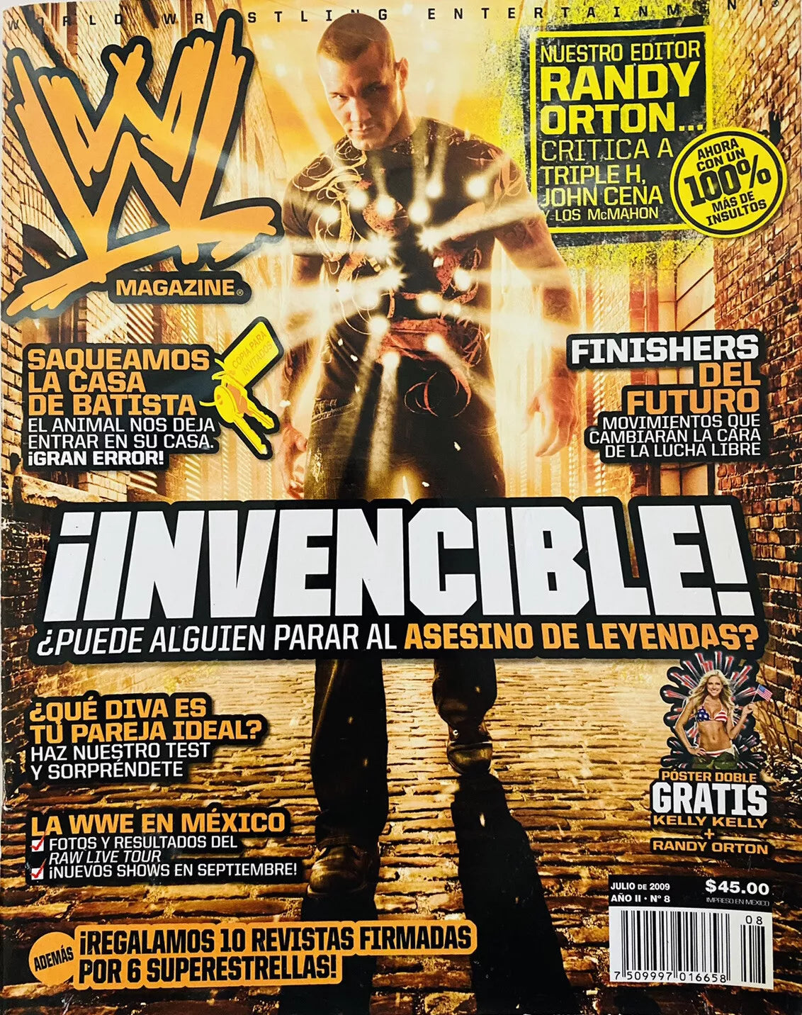 WWE Magazine from Mexico July 2009 Magazine PWcatalog
