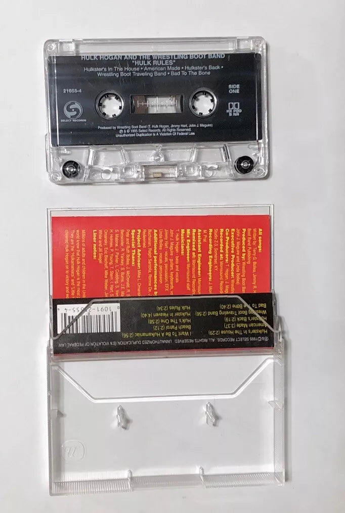 Hulk Hogan And The Wrestling Boot Band – Hulk Rules 1995 cassette Music CDs PWcatalog