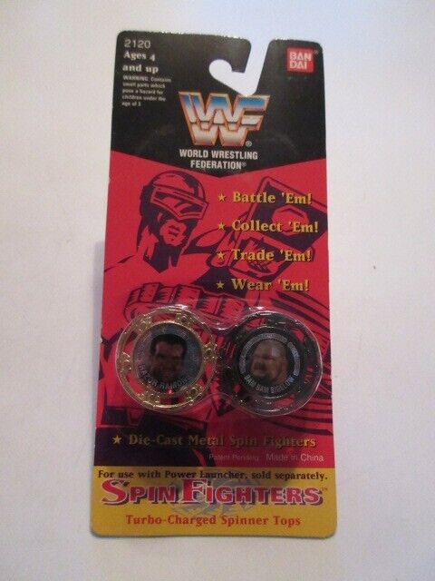 WWF Spin Fighters Razor Ramon & Bam Bam Bigelow 1994 by Bandai PWcatalog