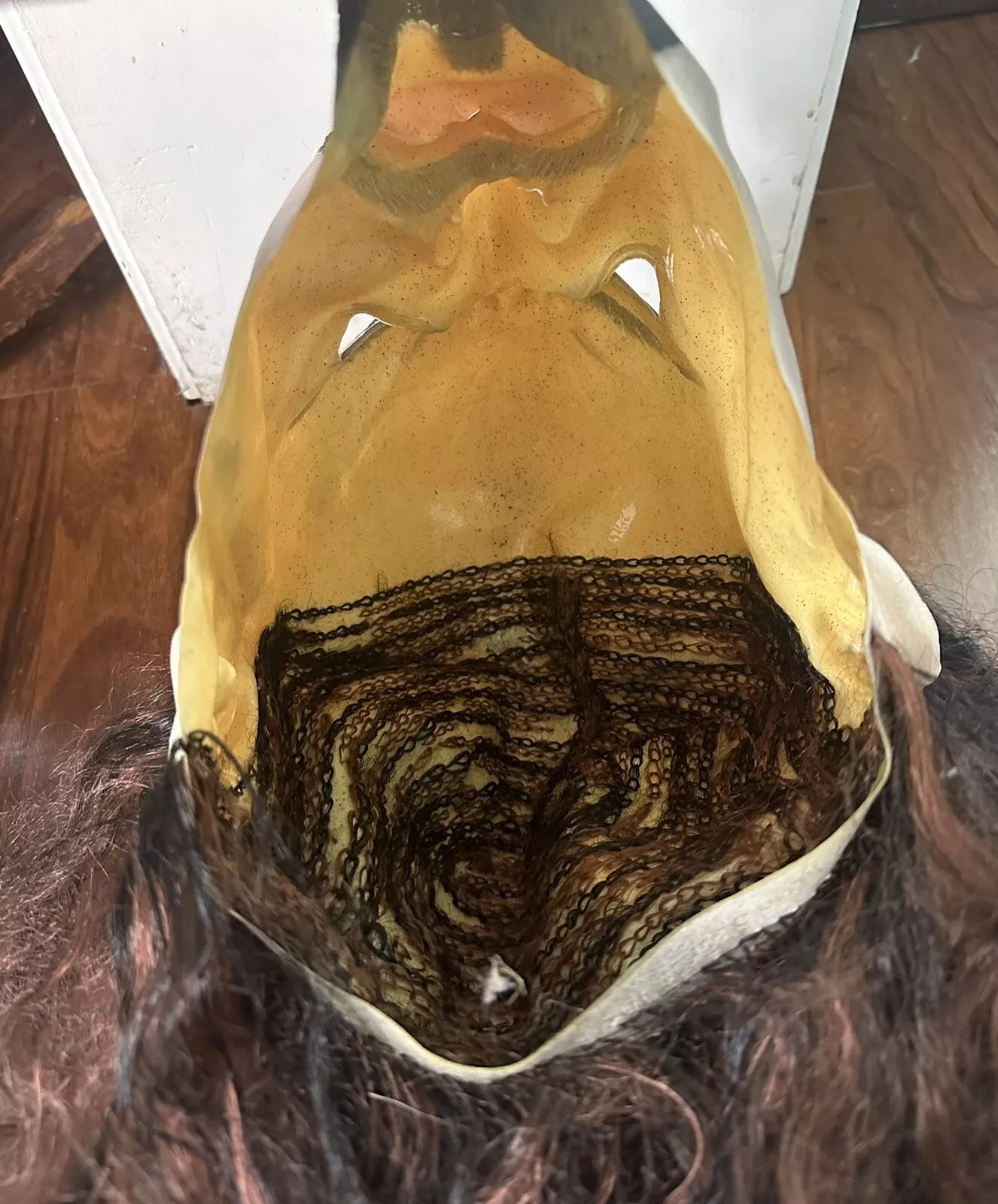 WWF Undertaker Mask by Cesar 1999 with hair PWcatalog