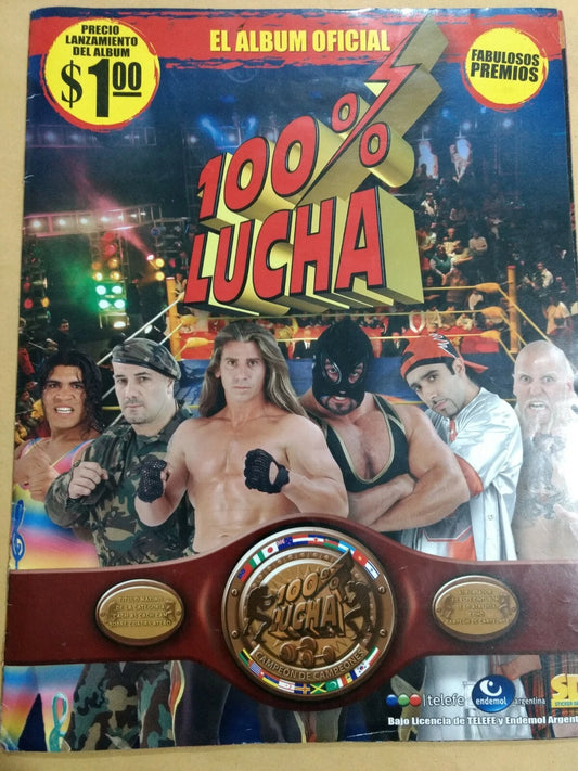 100% Lucha Stickers Album From Argentina