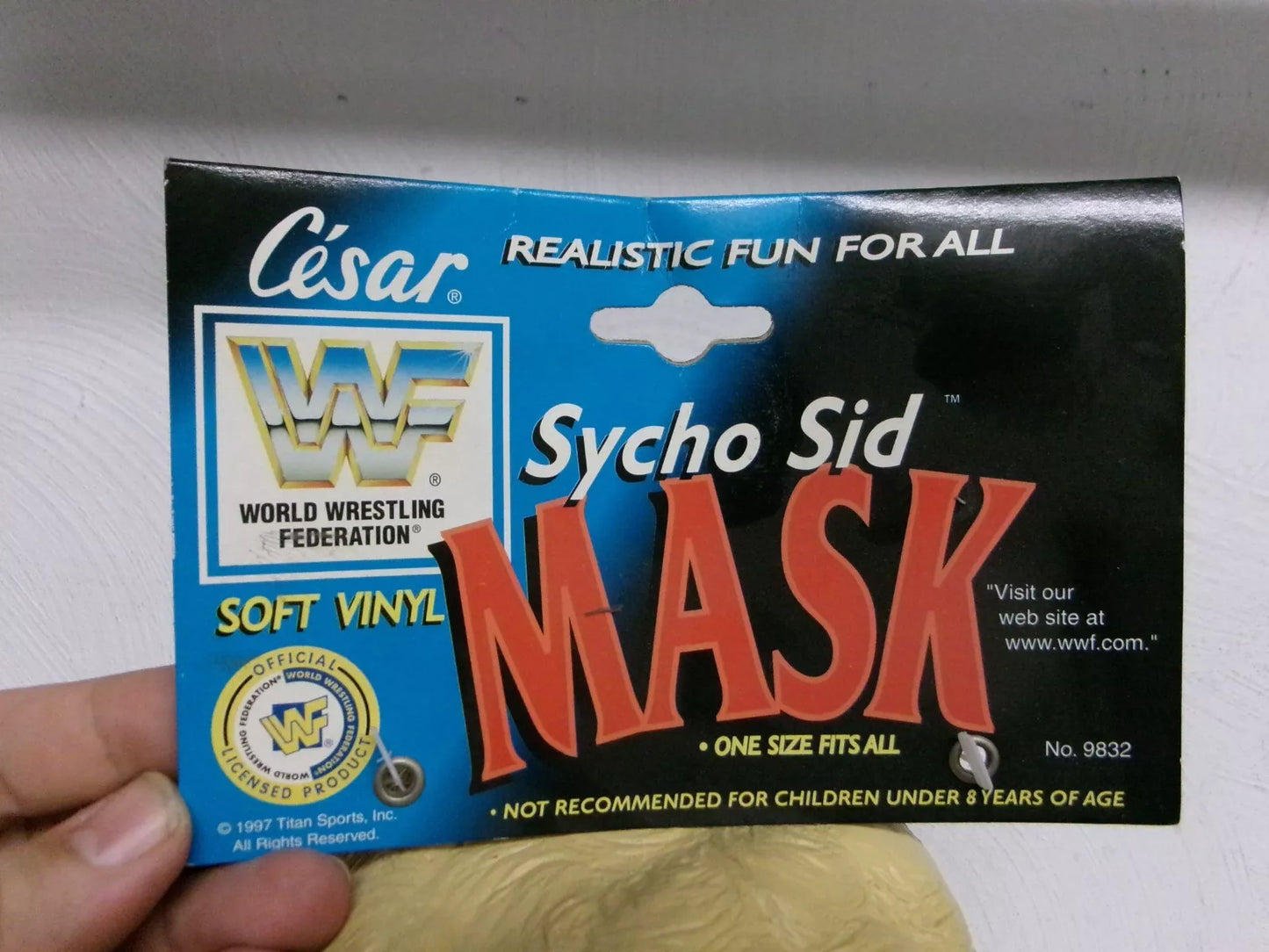 WWF Sycho Sid Mask by Cesar 1999 PWcatalog