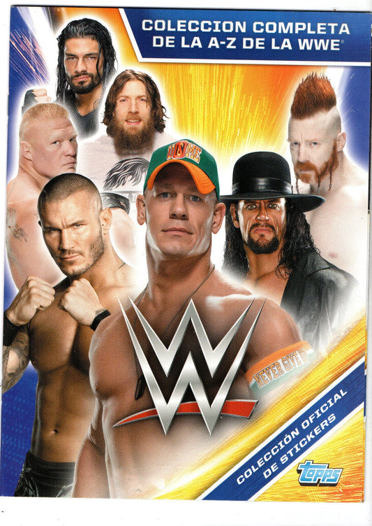 WWE La Completa A - Z de la WWE Stickers Album 2015 from Spain Stickers Album PW Catalog