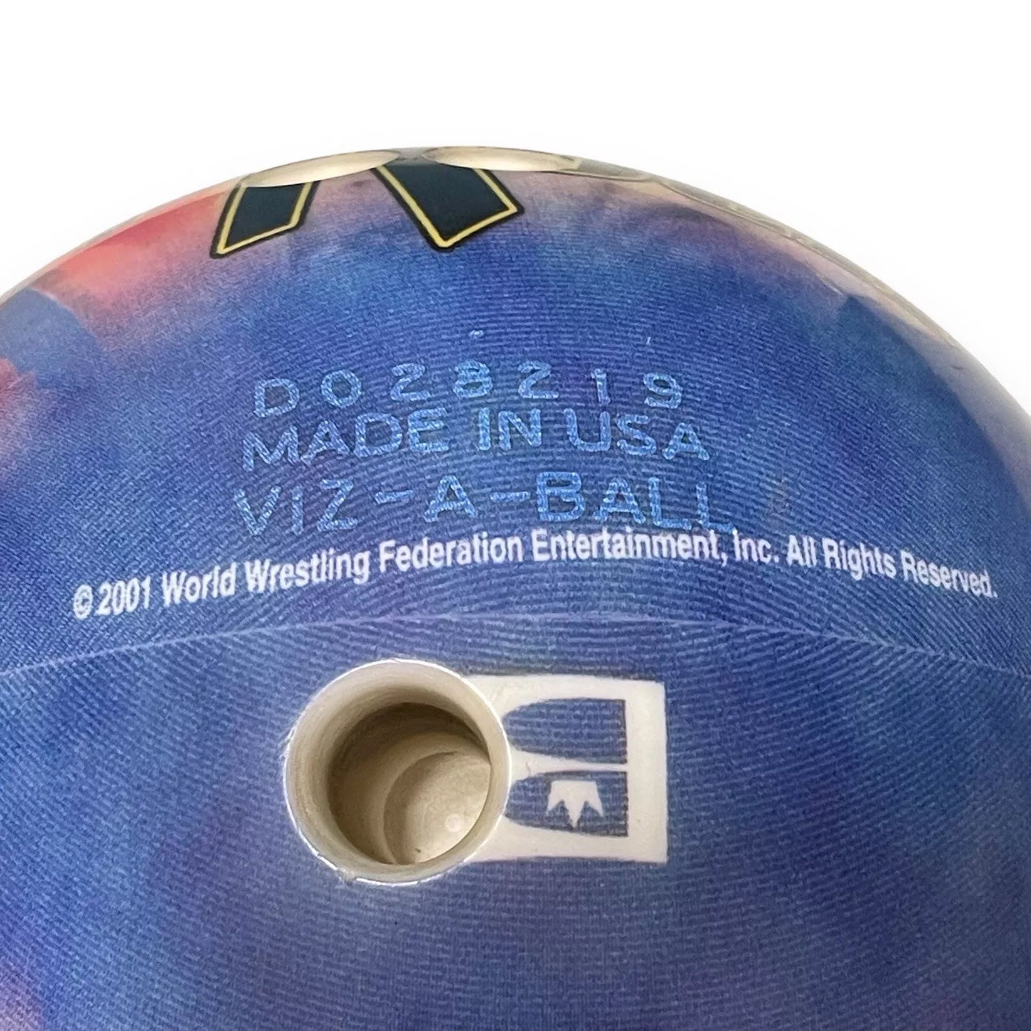 The Rock Bowling Ball WWF Viz-A-Ball 2001 Pwcatalog