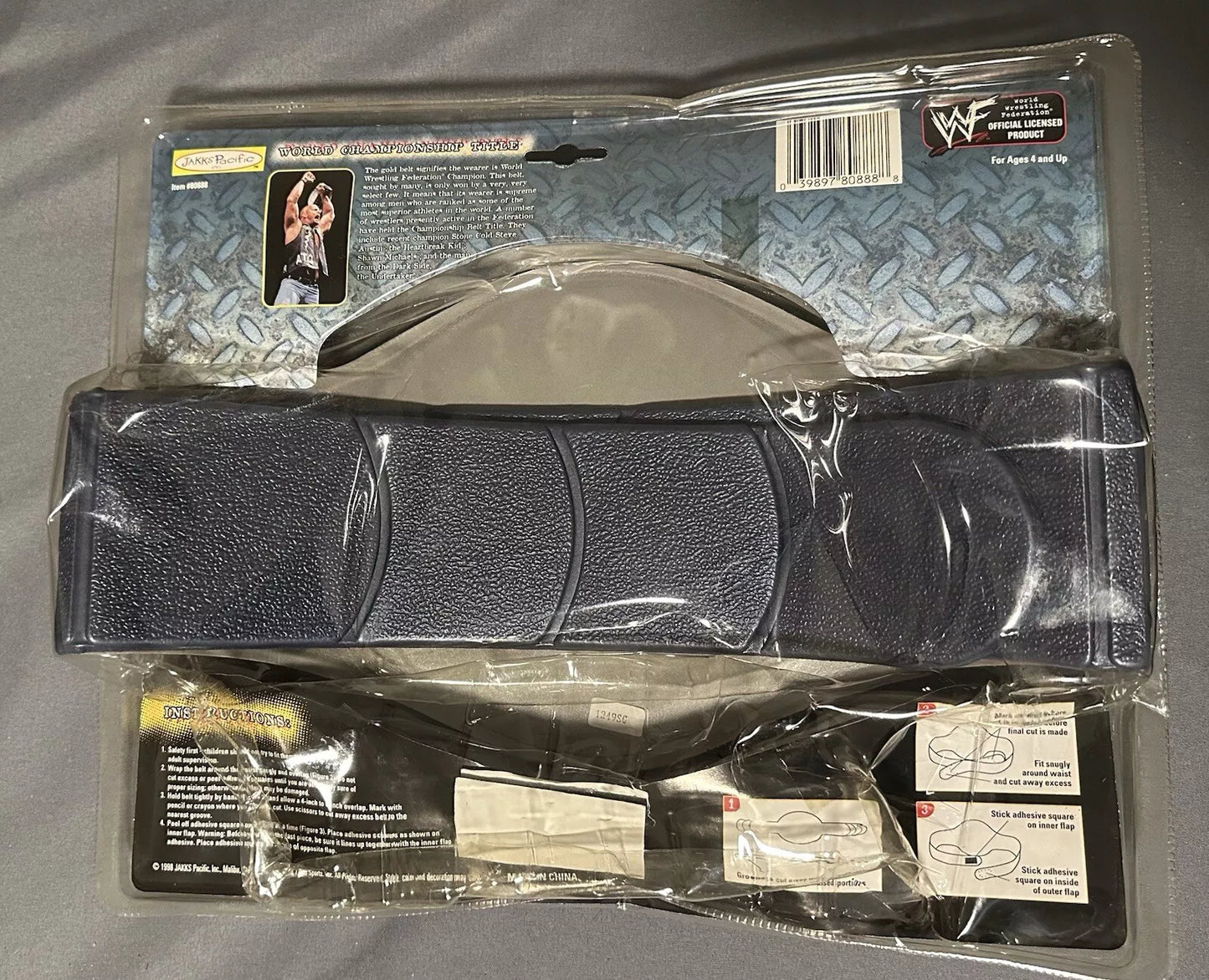 WWF Winged Eagle Championship foam belt 1998 WrestleMania XX by Jakks Pacific PWcatalog