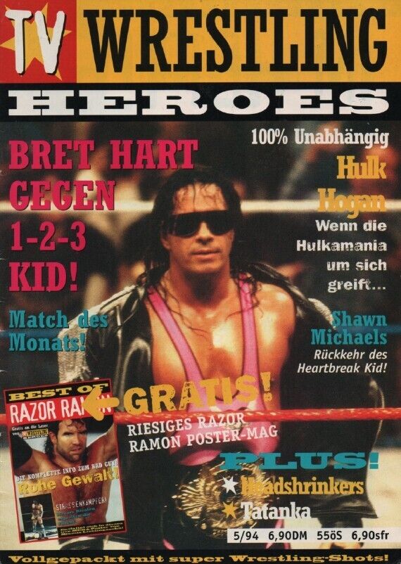 TV Wrestling Heroes 5/1994 Germany Magazine PWcatalog