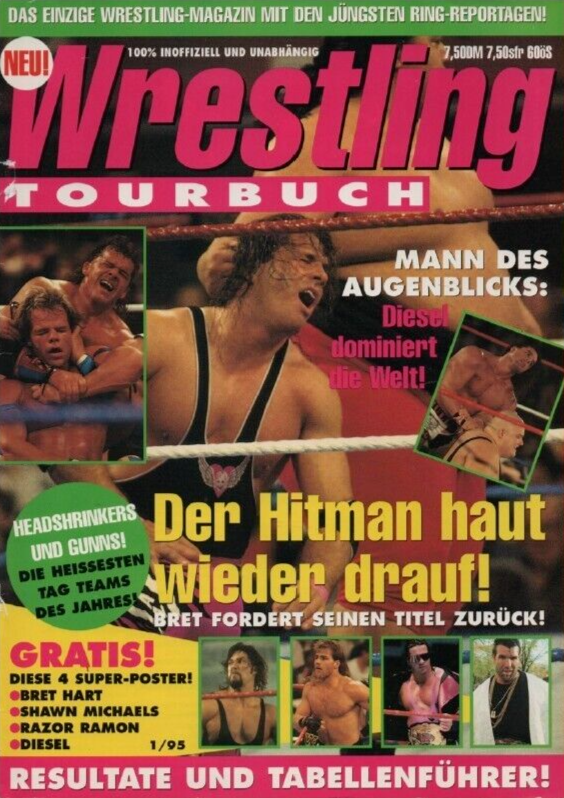 Wrestling Tourbuch 1/95 Magazine PWcatalog