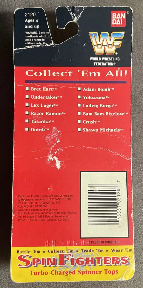 WWF Spin Fighters The Undertaker & Yokozuna 1994 by Bandai PWcatalog