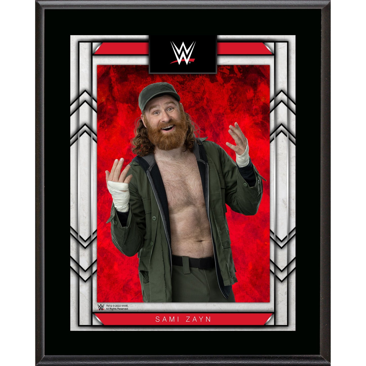 Sami Zayn 10.5" x 13" Sublimated Plaque