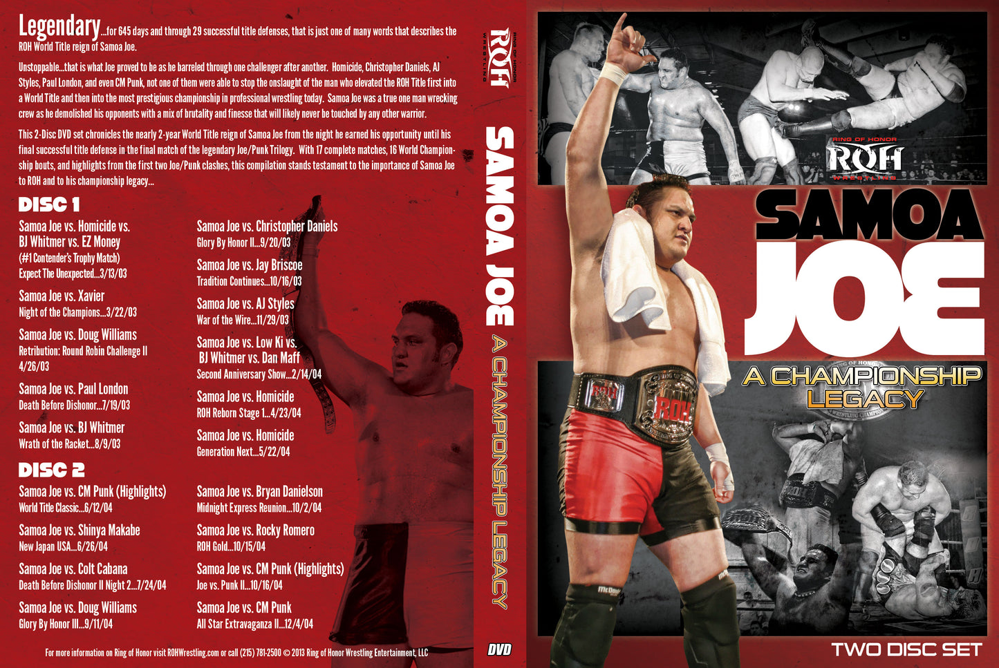 Samoa Joe: A Championship Legacy (2 Disc Set)