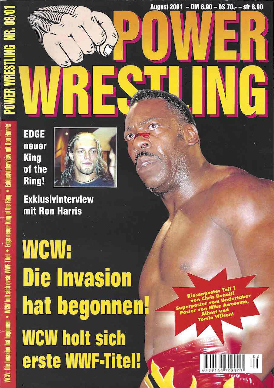 Power Wrestling Magazine August 2001 Magazine PWcatalog