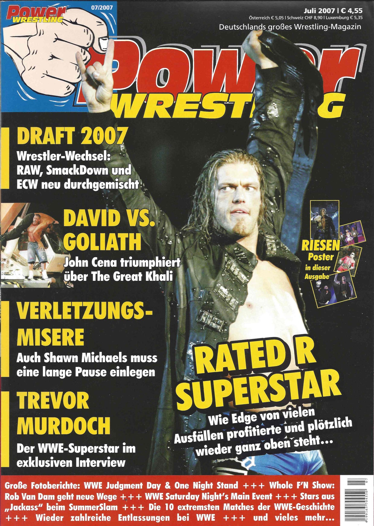 Power Wrestling Magazine July 2007 Magazine PWcatalog