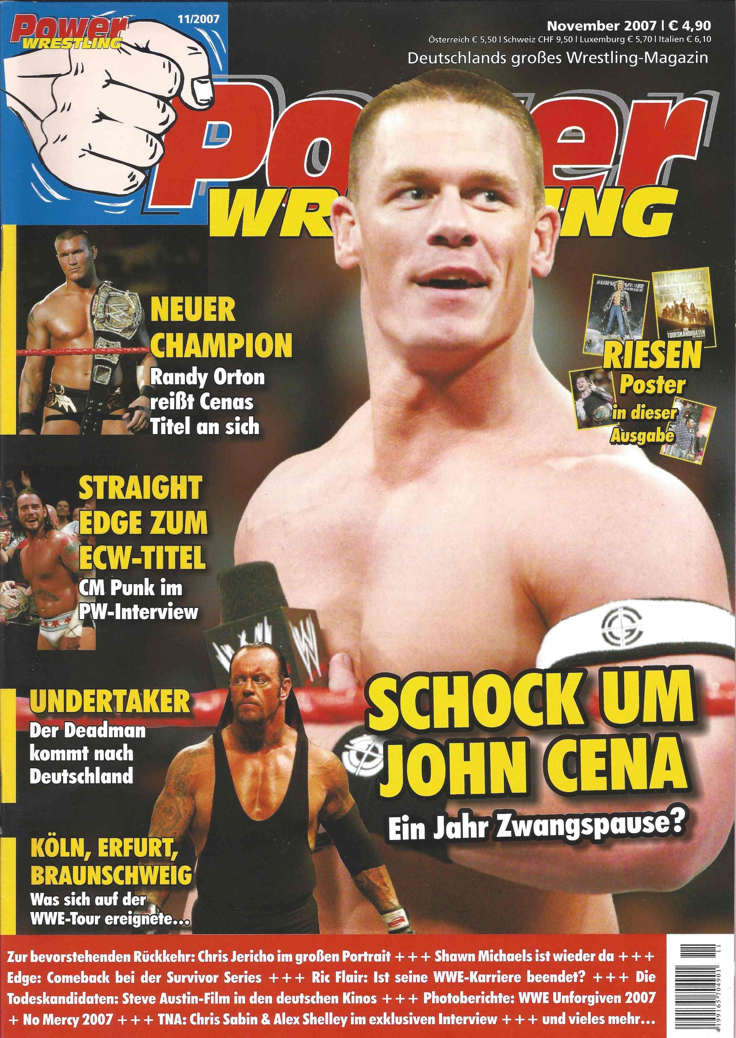 Power Wrestling Magazine November 2007 Magazine PWcatalog