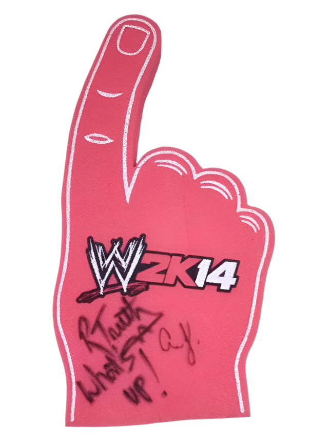 WWE 2K14 Video Game Promotional Foam Finger - image 2