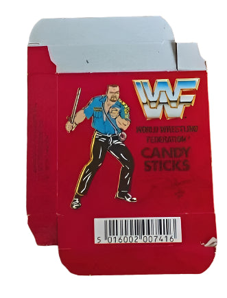 WWF Candy Sticks box from the United Kingdom Big Boss Man PWcatalog