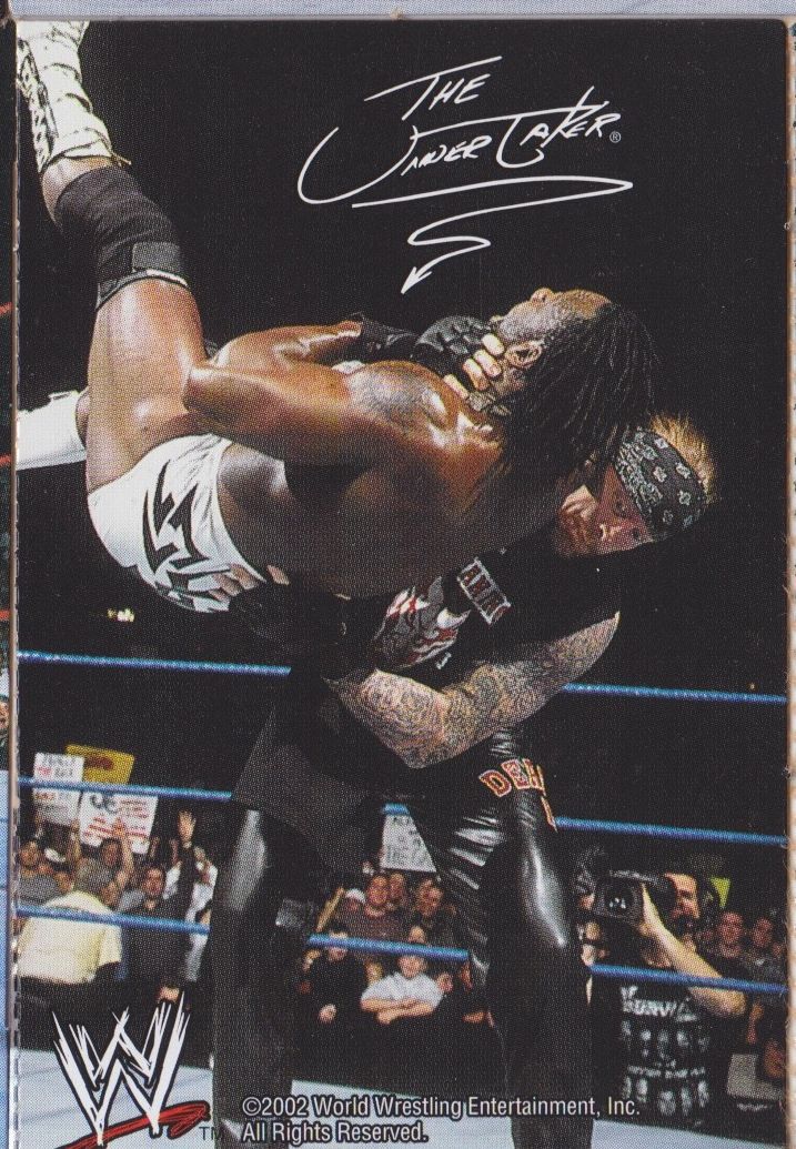 Undertaker WWF Ice Cream Cut-out 2002 Good Humor PW Catalog