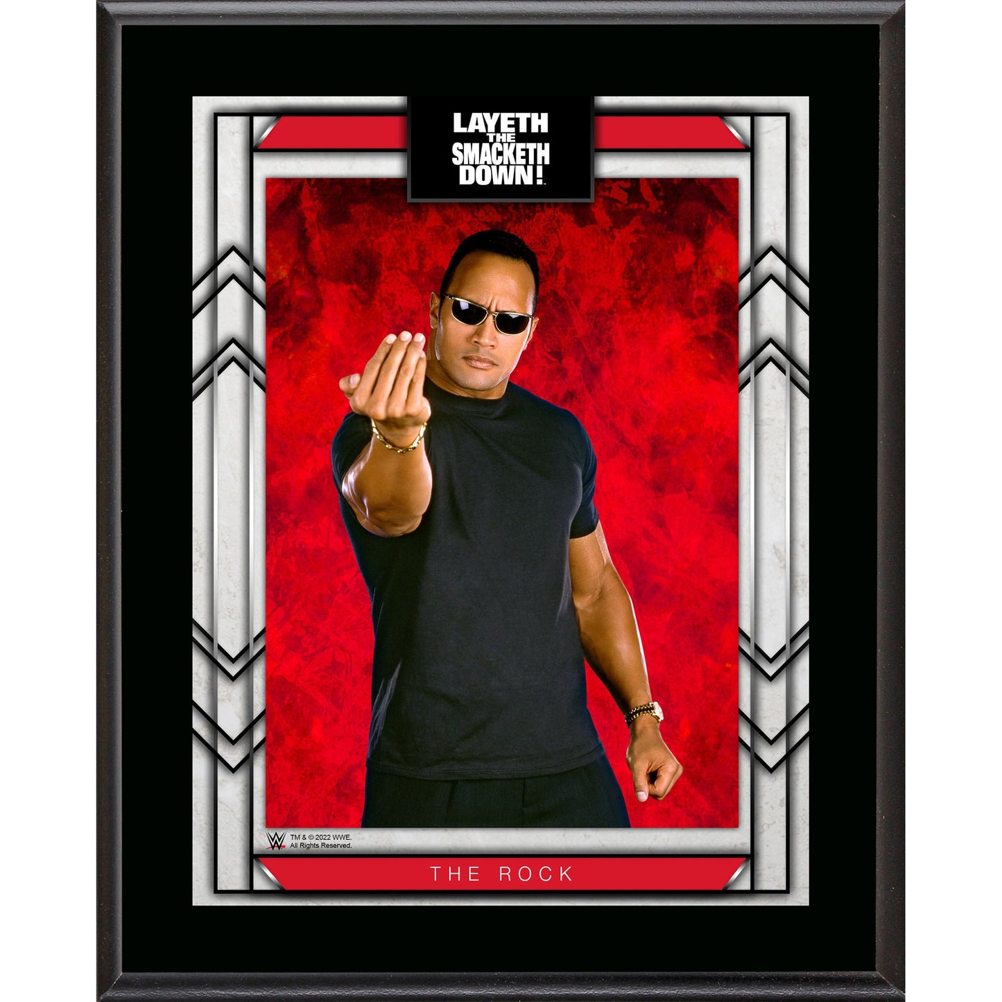 The Rock 10.5" x 13" Sublimated Plaque